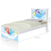 Cama Solteiro Hop Com Cabeceira Pipas - 3