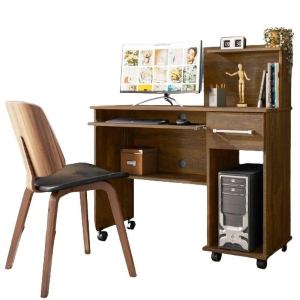 Mesa De Computador Espanha Canela Toque Bp - 3