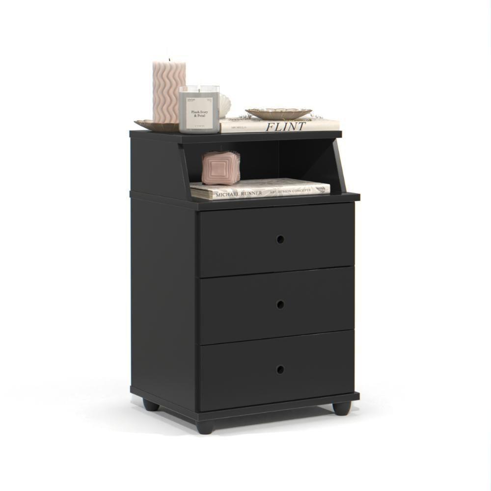 Mesa De Cabeceira Lux Preto - 3