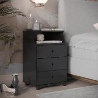 Mesa De Cabeceira Lux Preto - 1