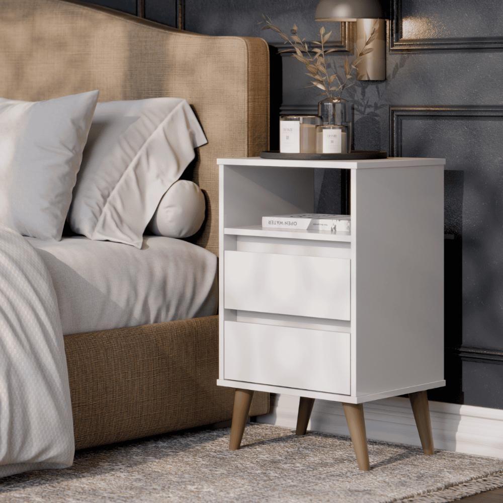 Mesa De Cabeceira Imola Branco - 1