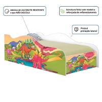 Cama Solteiro Glow Planeta Dinossauro Solteiro Com Colchão - 2