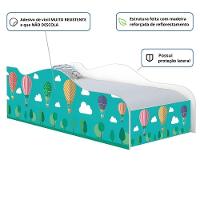 Cama Solteiro Glow Balão No Céu Solteiro Com Colchão - 2