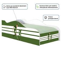 Cama Solteiro Glow Jogador De Futebol Solteiro Com Colchão - 2