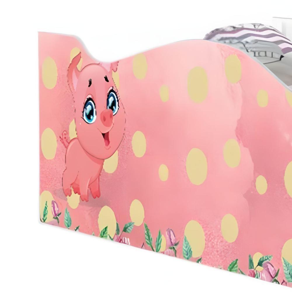 Cama Infantil Glow Porquinho Pig Com Colchão - 4