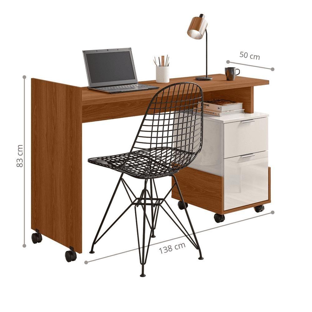 Mesa De Computador Australia Jequitiba-off White - 2