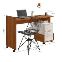 Mesa De Computador Australia Jequitiba-off White - 2