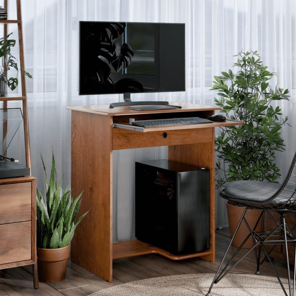 Mesa De Computador Escrivaninha Com Gaveta Barcelona Freijo - 1