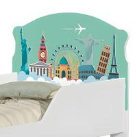 Cama Infantil Tick Viagem Pelo Mundo Com Colchão