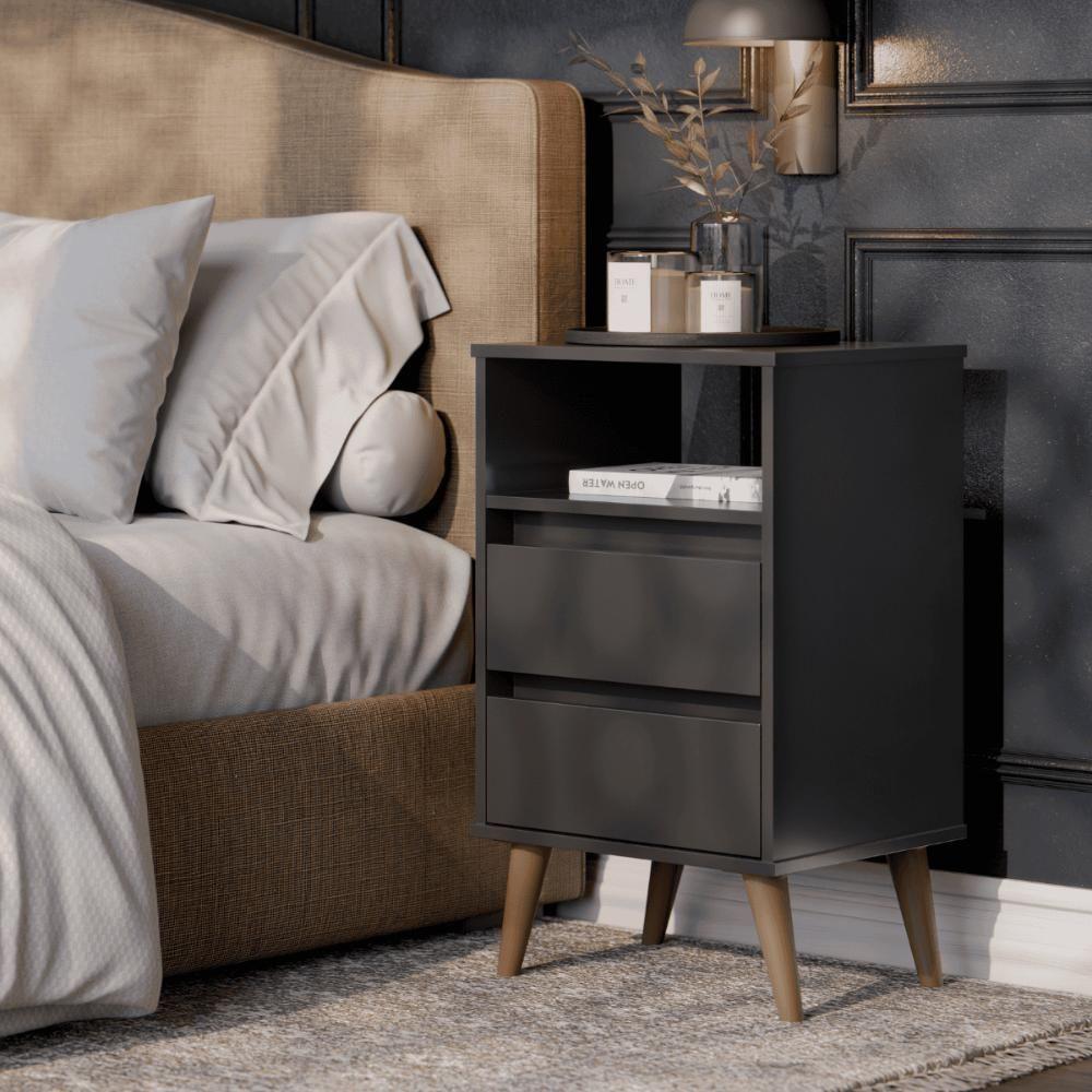 Mesa De Cabeceira Imola Preto - 1