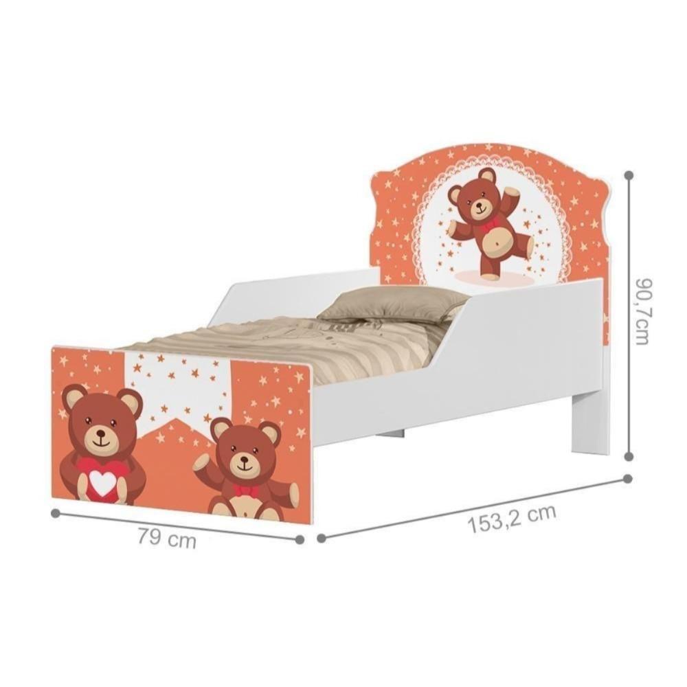 Cama Infantil Tick Ursinho De Pelúcia Com Colchão - 2