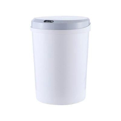 Lixeira Inteligente Automática Redonda 12 Litros Com Sensor - Branca