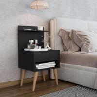 Mesa De Cabeceira Connecticut Preto - 1