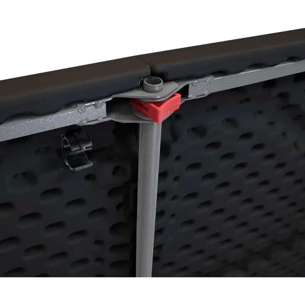 Mesa Robust Dobrável Multiuso 1,20m - Preta - 5