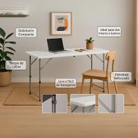 Mesa Robust Dobrável Multiuso 1,20m - Preta - 3