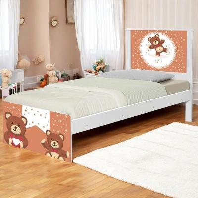 Cama Solteiro Hop Ursinhos De Pelúcia Com Colchão