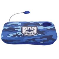 Bandeja Mesa Colo Apoio Comer Refeição Cama Suporte Notebook C/ Lâmpada Em Led E Porta Copo Azul - 1