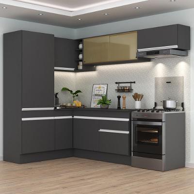 Armário De Cozinha Completa De Canto Preto/branco