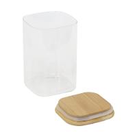 Pote De Vidro Borossilicato 1100ml Com Tampa De Bambu - Hermético E Resistente - 3