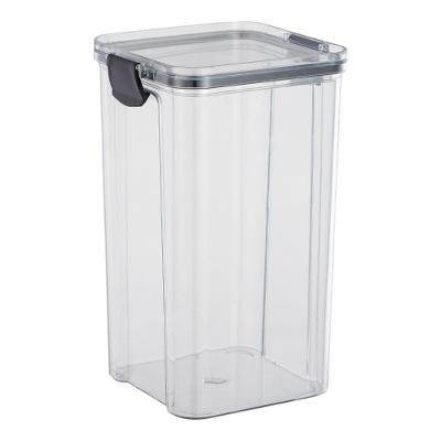 Pote Hermético Quadrado 1,3l Com Tampa De Fechamento Seguro - Mood