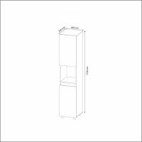 Balcão Bebedouro Multiuso Com 2 Portas Cr20008 Branco