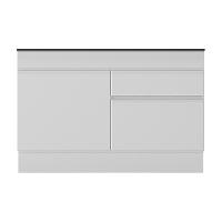 Balcão Cozinha Gabinete Pia 120 Cm 2 Portas 1 Gaveta Branco - 2
