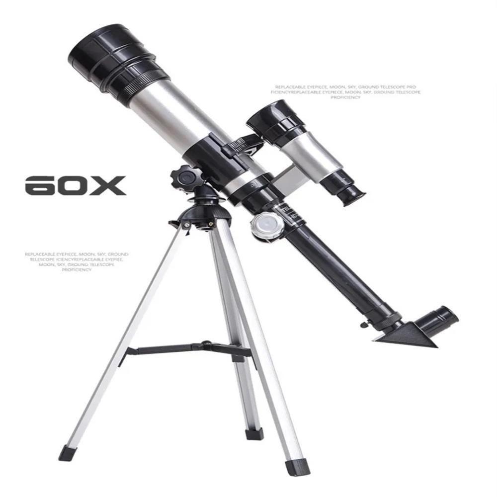 Telescopio Astronomico 60x Completo Refrator Microscopio Terrestre Constelacao Estrelas Luneta Alcance Com Tripe Ajustáv - 3