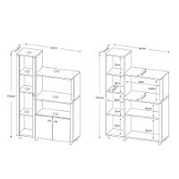 Armário Para Forno E Microondas Com 3 Portas Cr20009 Branco - 3