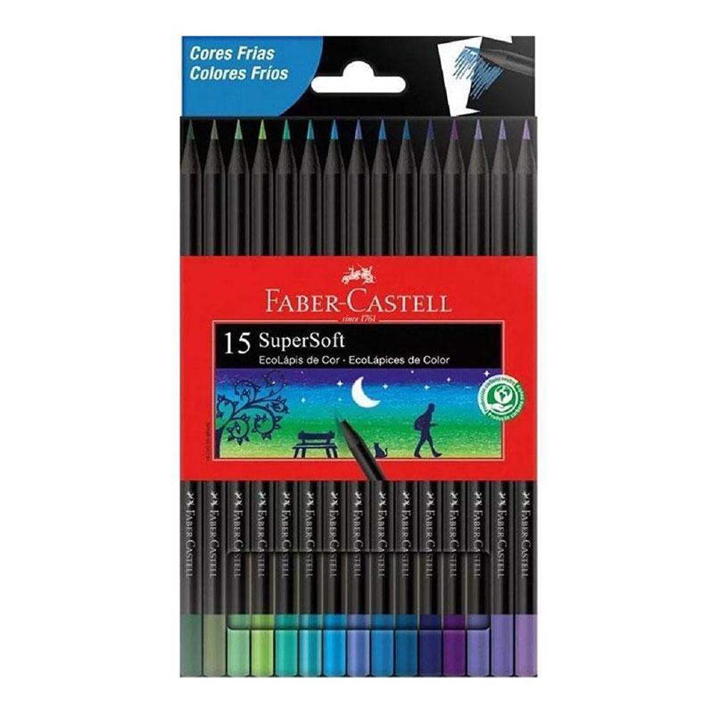 Lápis De Cor Ecolápis Supersoft 120715softcf 15 Cores Frias - Faber Castell - 1