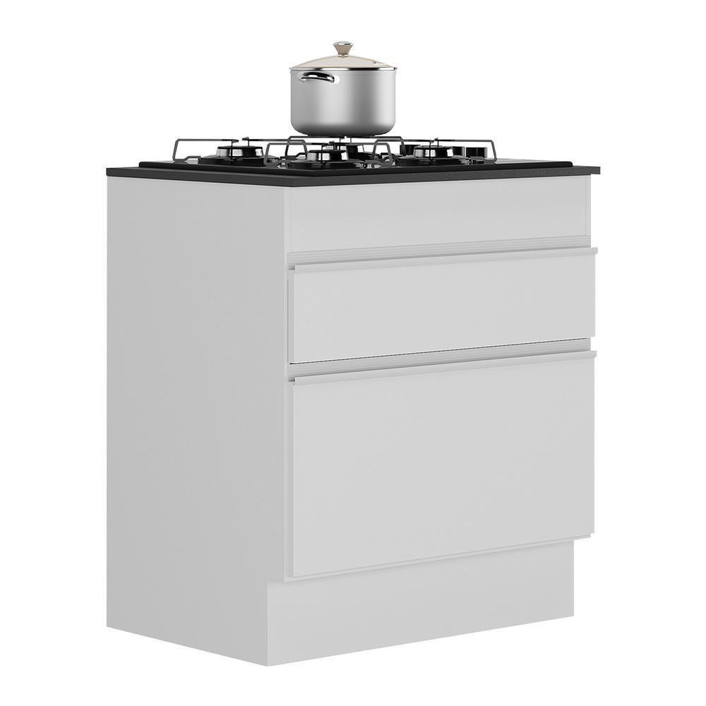 Balcão Cozinha Para Cooktop 70 Cm 1 Porta 1 Gaveta Branco - 1