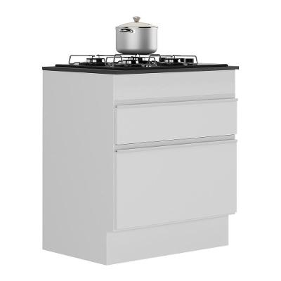 Balcão Cozinha Para Cooktop 70 Cm 1 Porta 1 Gaveta Branco