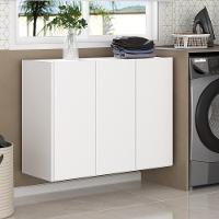 Armário Lavanderia Suspenso Com 3 Portas Multimóveis Mp5032 Branco - 1