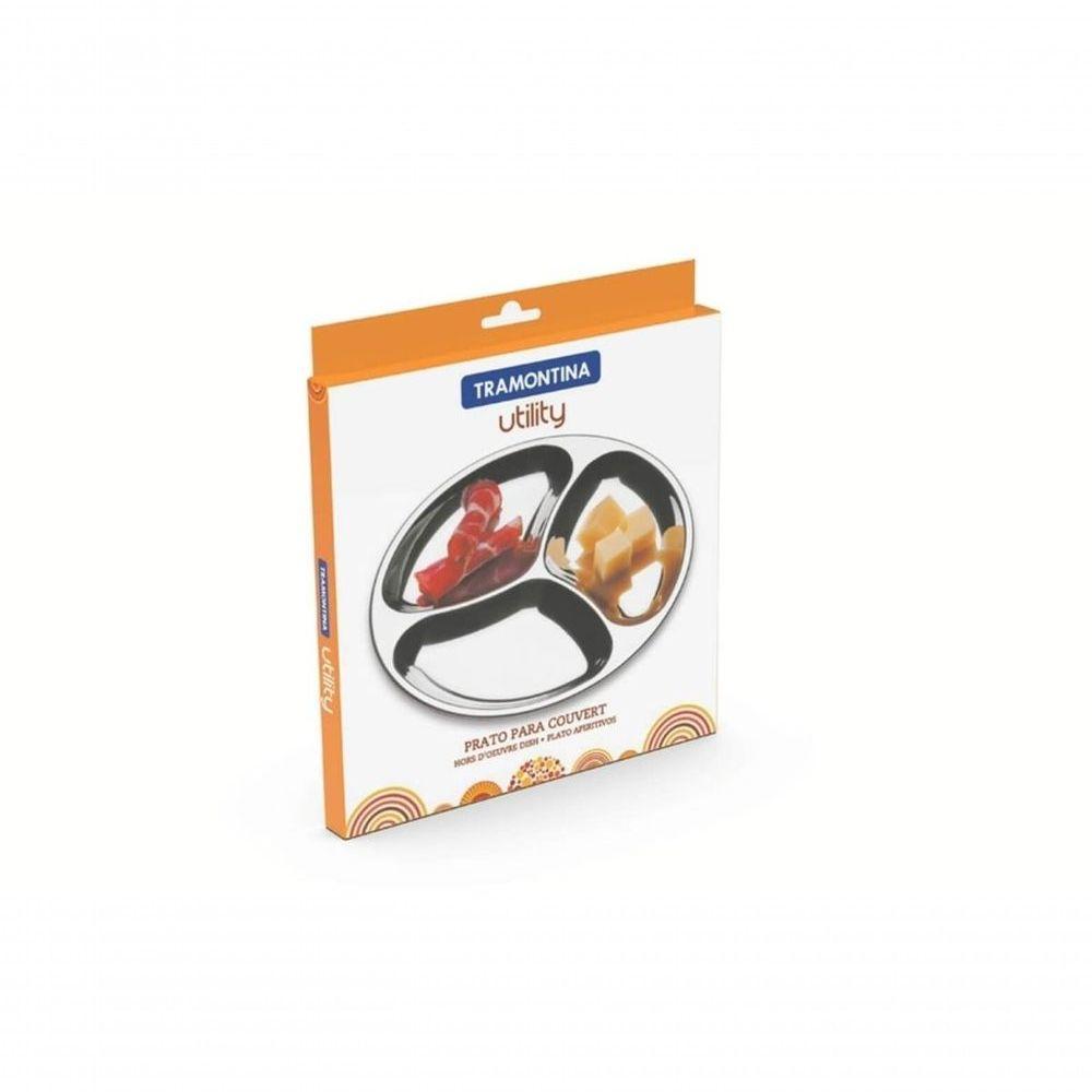 Prato Para Couvert Tramontina Utility Em Aço Inox - 4