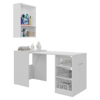 Armário Lavanderia 2 Portas Mesa Dobrável Multimóveis Branco - 2