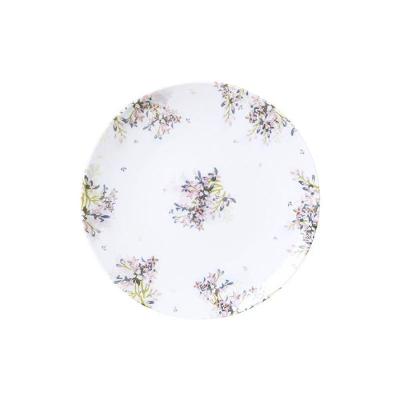 Prato Sobremesa Tramontina Fogli 19cm Em Porcelana Decorada