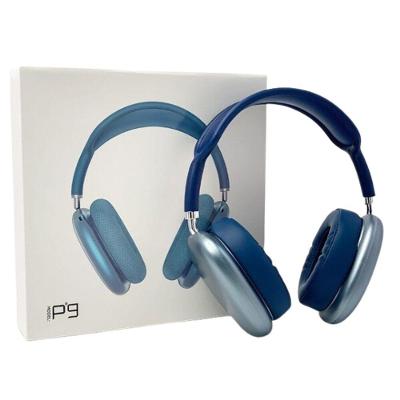 Fone De Ouvido Headset P9 Bluetooth Max – Graves Potentes, Conforto Prolongado E Conectividade Versátil Azul