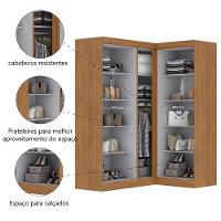 Quarto Modulado De Canto Madrid Com 5 Portas Maxel