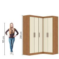 Quarto Modulado De Canto Madrid Com 5 Portas Maxel - 5
