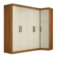 Quarto Modulado De Canto Madrid Com 5 Portas E 2 Gavetas Maxel - 1