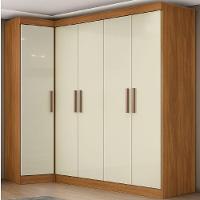 Quarto Modulado De Canto Madrid Com 5 Portas E 2 Gavetas Maxel - 2