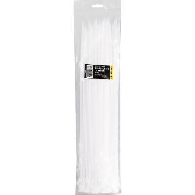 Abraçadeira Nylon 4,8 X 400 Mm Branca 100 Unidades Tradestar