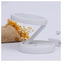 Espelho De Maquiagem Led Dupla Face Com Zoom 10x E Base Organizador – Beleza Com Precisão E Estilo - Bivolt - 2