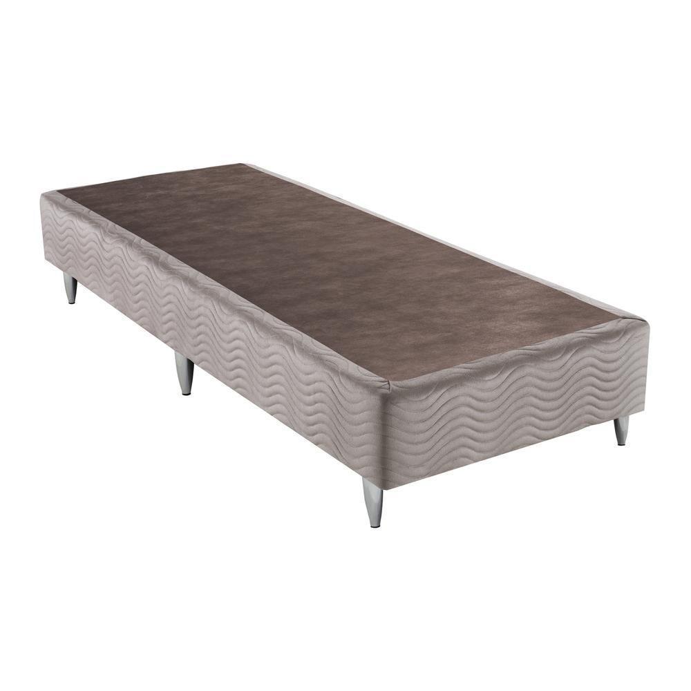 Base Camurça Bege Solteiro (88X188X30) Ortobom - 1