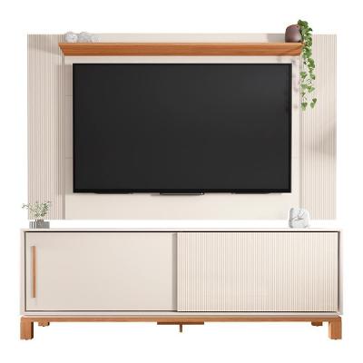 Painel Para Tv 65 Pol E Rack Bancada 180cm Lucca Off/freijó C01 - Mpozenato