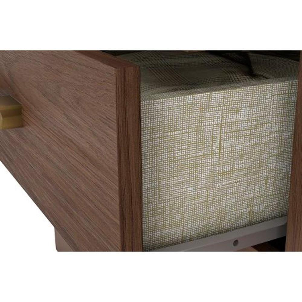 Guarda Roupa Casal 6 Portas E 3 Gavetas C/ Pés Caju Da136 Nature/off White - Henn - 4