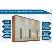 Guarda Roupa Casal 6 Portas E 8 Gavetas Robust/livorno Cumaru/fendi 25 - Novo Horizonte - 2