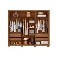 Guarda Roupa 6 Portas E 4 Gavetas C/ Vidro Reflecta Cristal Freijo/off White - Caemmun - 3