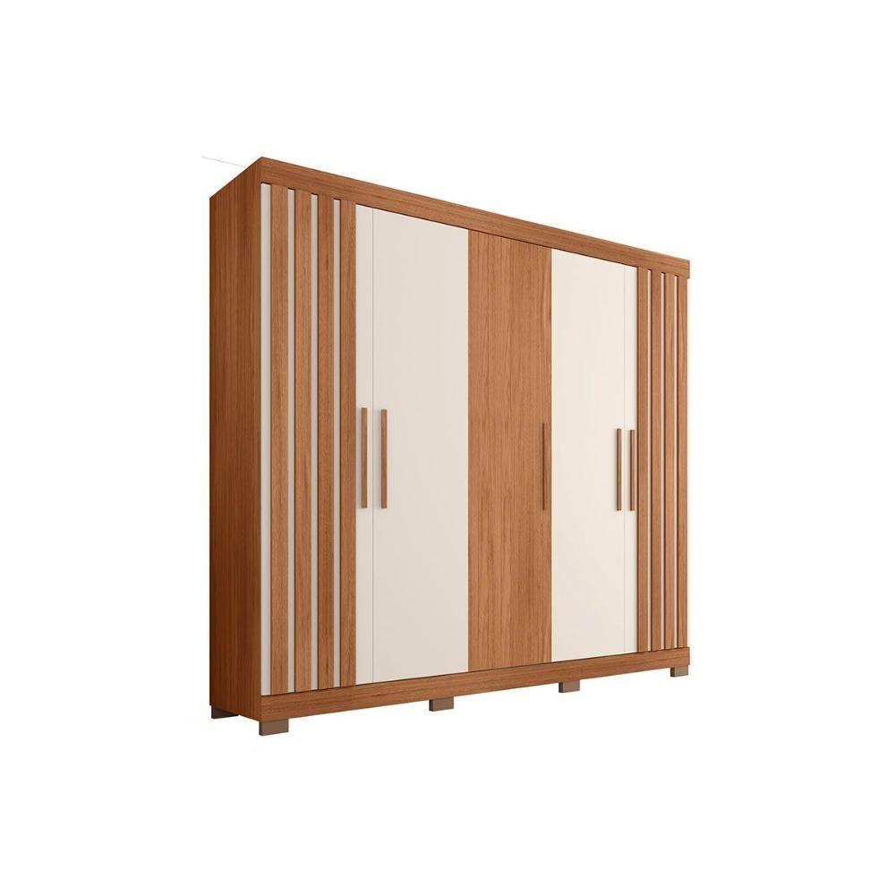 Guarda Roupa 5 Portas E 2 Gavetas Sophia Freijo/off White - Caemmun - 3