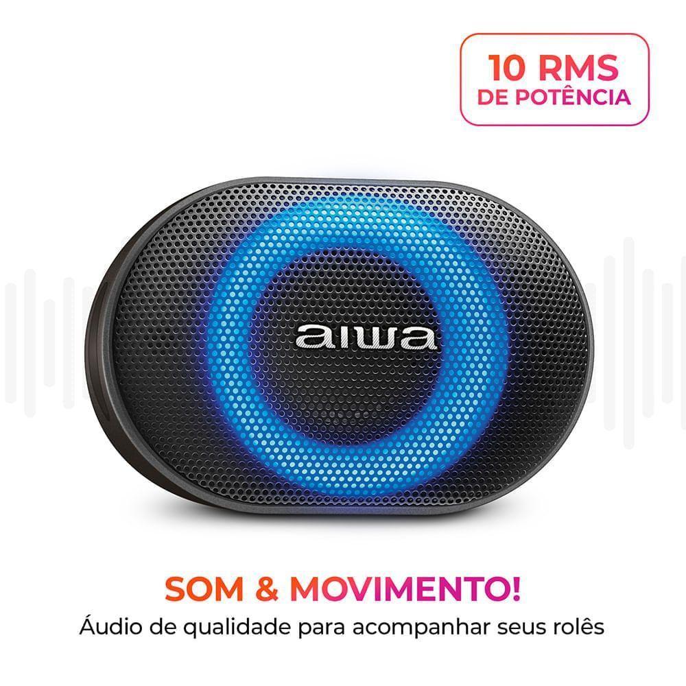 Caixa De Som Speaker Aiwa AWS-SP-06-B 10W Bluetooth IPX6 Bivolt - 3