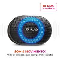 Caixa De Som Speaker Aiwa AWS-SP-06-B 10W Bluetooth IPX6 Bivolt - 3